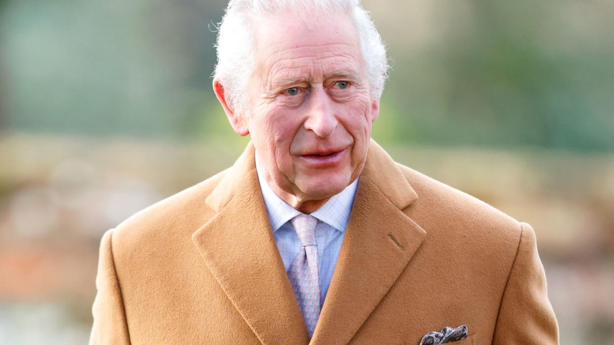 king's lynn, united kingdom january 08 embargoed for publication in uk newspapers until 24 hours after create date and time king charles iii attends the epiphany service at the church of st lawrence, castle rising near the sandringham estate on january 8, 2023 in king's lynn, england photo by max mumbyindigogetty images