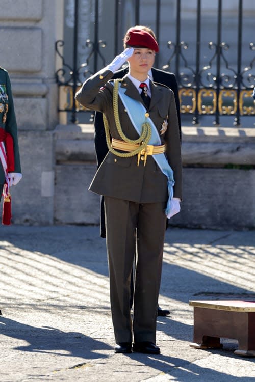 La princesa Leonor en su primera Pascua Militar