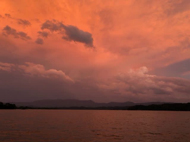 <p>Cindy Calhoun</p> Sunset is a beautiful time to be at Douglas Lake.