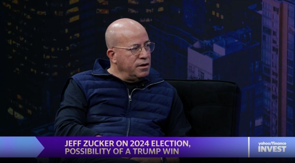 Jeff Zucker speaks at the Yahoo Finance Invest conference.