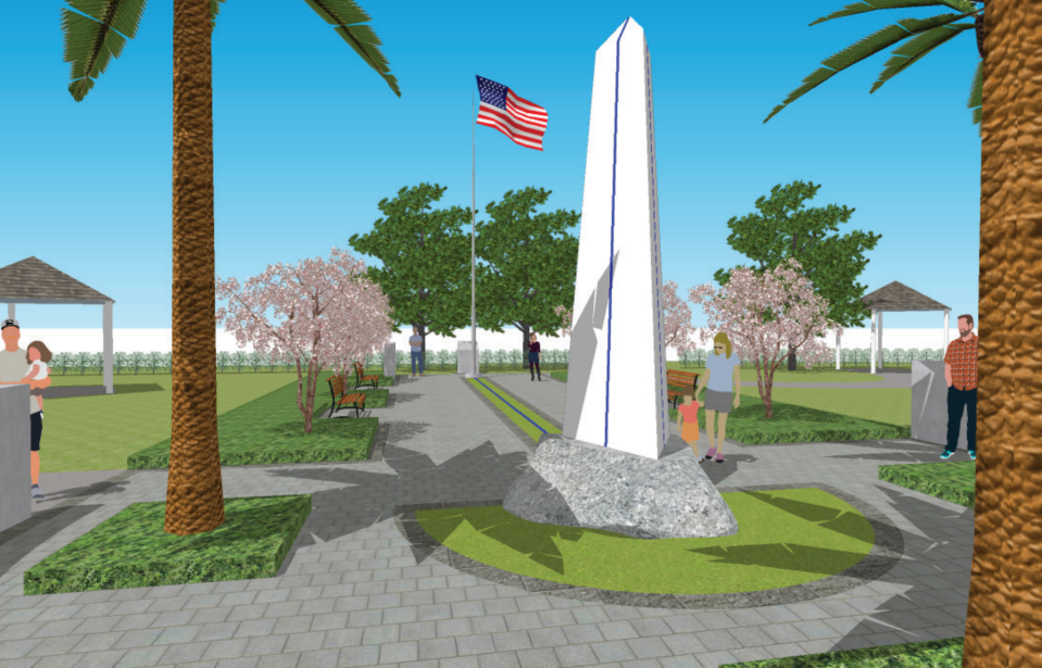 This artist's rendering shows the revamped Sacrifice Park in Palm Bay.