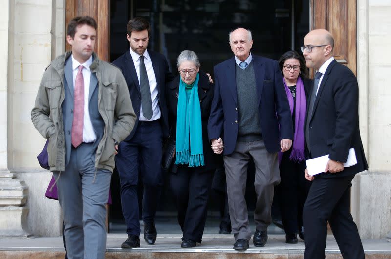 Family of Daphne Caruana Galizia leave the Courts of Justice after a hearing of Melvin Theuma, who allegedly acted as a middle man in a plot to murder the journalist, in Valletta