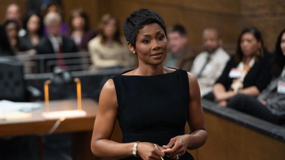 Emayatzy Corinealdi as “Jax Stewart” in "Reasonable Doubt" Season 2 (Photo credit: Disney/Crystal Power)