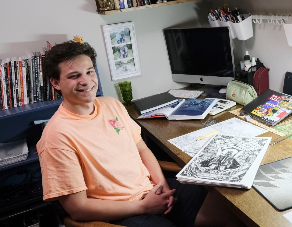 Tuscaloosa County High graduate and Mississippi State University junior Bryce Yzaguirre is a 20-year-old emerging artist with a flair for comic book-styled artwork.