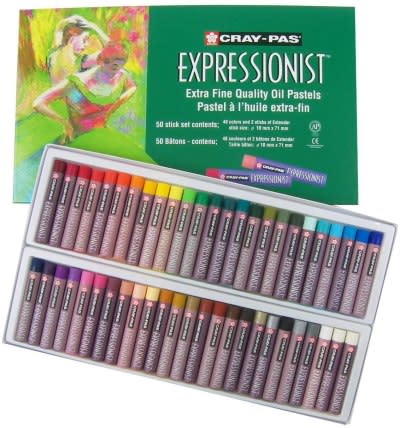 Oil pastels for artists - 48 soft pastels for artists - oil pastel set -  oil pastels for kids - pastels art set - portfolio oil pastels professional  