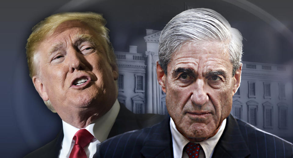 El presidente Donald Trump y el fiscal especial Robert Mueller. El mandatario deberá decidir si acude voluntariamente a una entrevista con el fiscal. (AFP/Getty Images, AP)