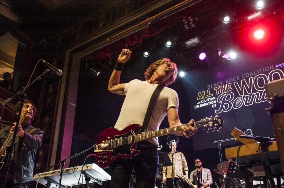 NEW YORK, NY - APRIL 4: Performers take the stage at New York City's Webster Hall at a benefit concert for funk pioneer Bernie Worrell in New York city on Monday, April 4, 2016. (Photo by Sara Boboltz/Huffington Post) *** Local Caption ***