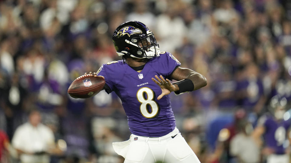 Baltimore Ravens quarterback Lamar Jackson 