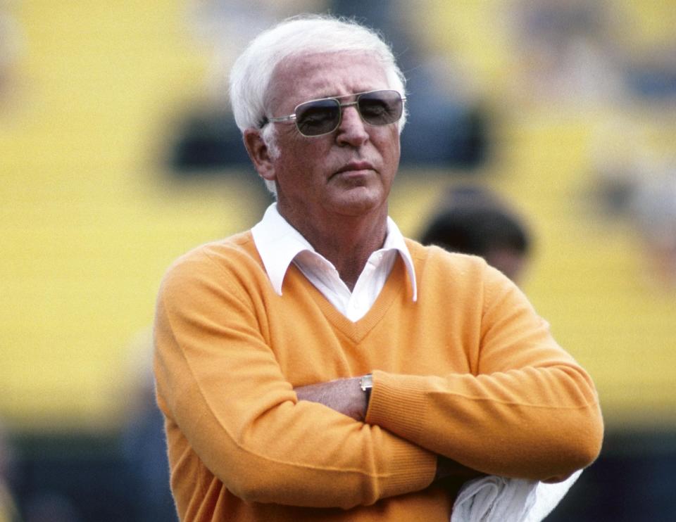 Tampa Bay Buccaneers head coach John McKay was one of the few NFL coaches who believed in Doug Williams. Darryl Norenberg, USA TODAY Sports