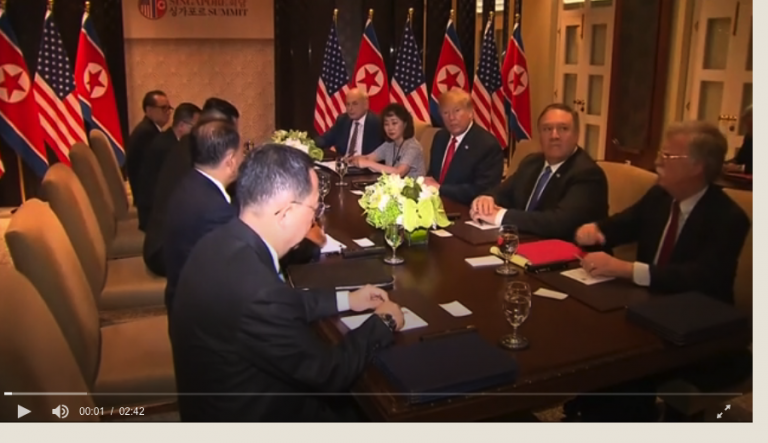 As US and North Korea talked world peace there was just one woman in the room - Donald Trump's translator