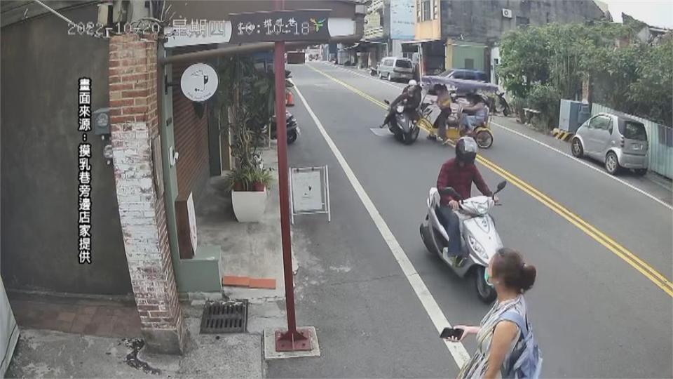 鹿港觀光三輪車「一天兩撞」　警方：雙黃線迴轉照罰