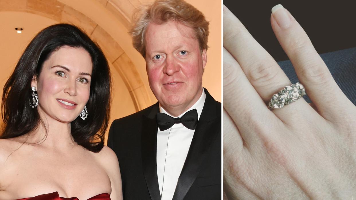 Charles Spencer's wife Karen and her engagement ring