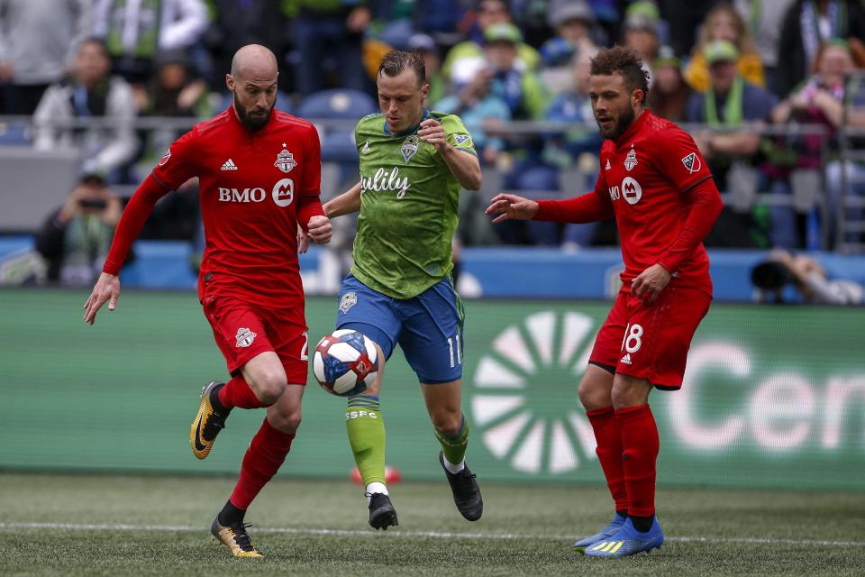 Toronto FC and the Seattle Sounders will meet at MLS Cup for the third time in four years. (Jennifer Buchanan/USA Today)