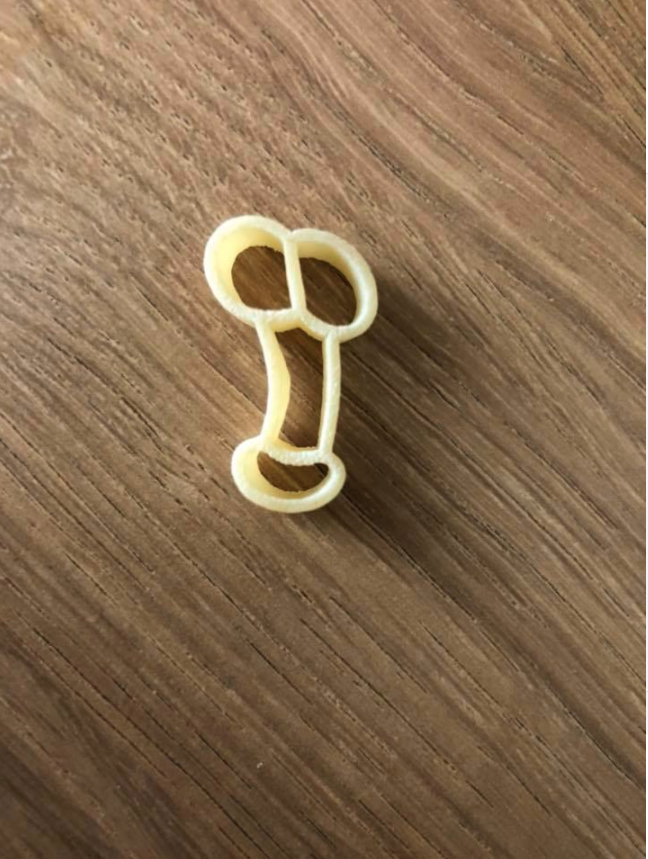 She accidentally bought the penis-shaped pasta at a market. Photo: Facebook/Rebecca Brett