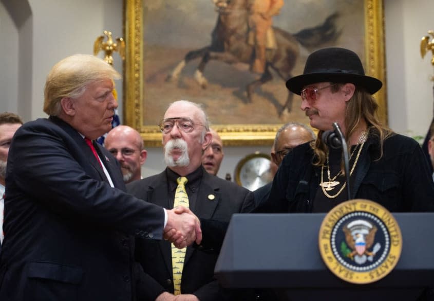 Donald Trump and Kid Rock.