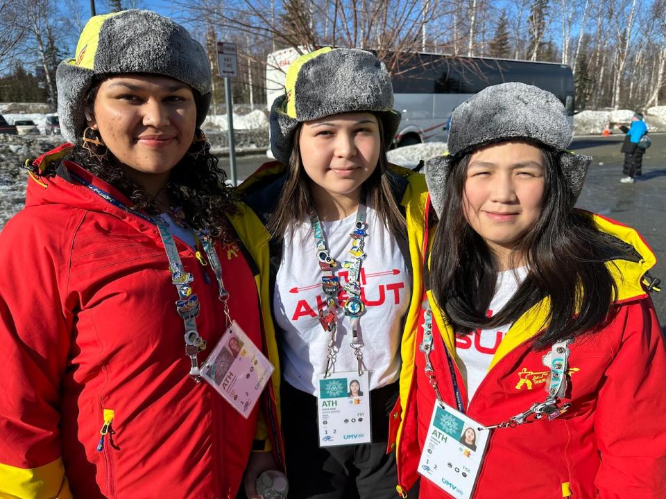 Nunavut U-15 futsal players Sienna dyer Dunphy, Geena Veevee-Kootoo, Isabella Netser say they are excited to see how they play as a team.