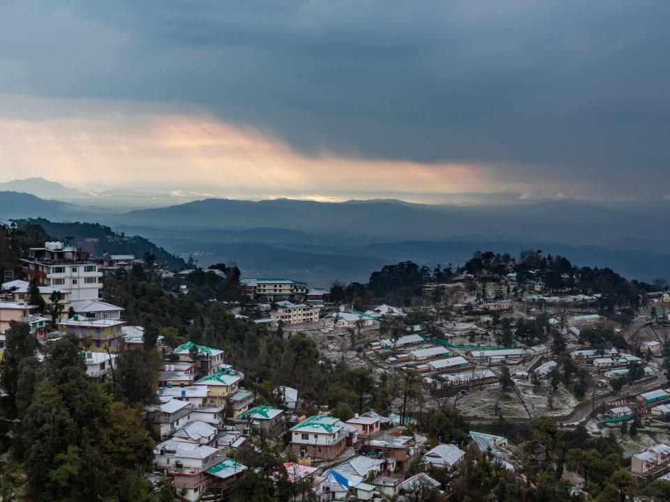 Kangra valley in Dharmsala, India, Wednesday, Jan. 8, 2020.
