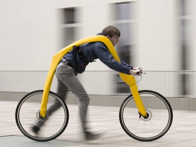 New pedal-free bicycle relies on running momentum