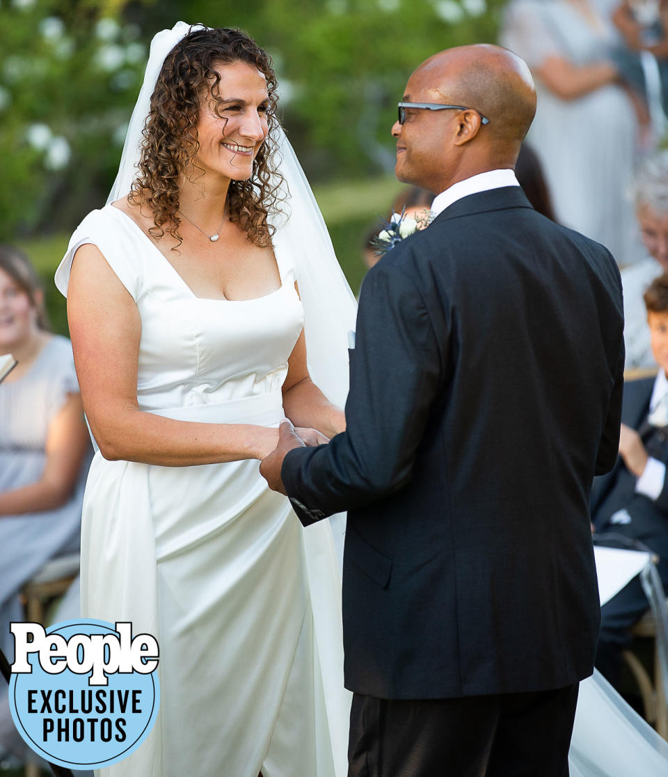 <p>Bishop Ernest Johnson led the ceremony, attended by 70 close family members and friends. </p>