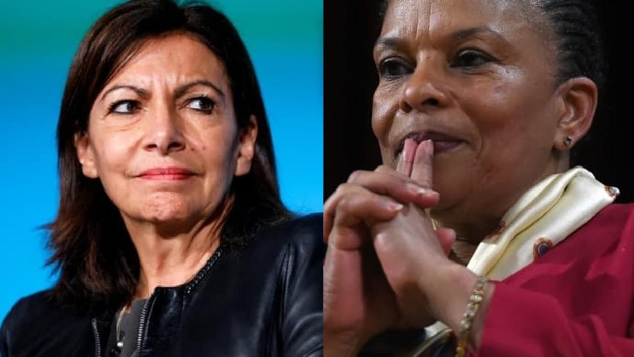 Anne Hidalgo et Christiane Taubira.  - AFP