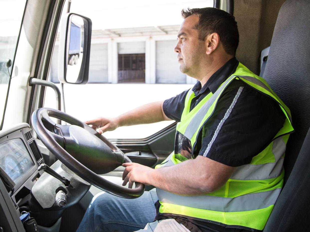 Trucker driver truck