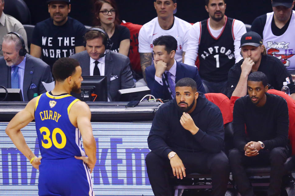 Drake has inserted himself into the sports lexicon like not even he likely dreamed of. (Getty)