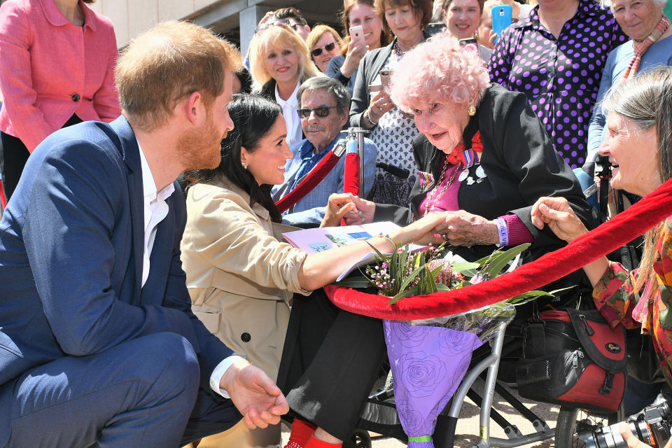 The royal couple spent a considerable amount of time wit Daphne. Photo: Getty