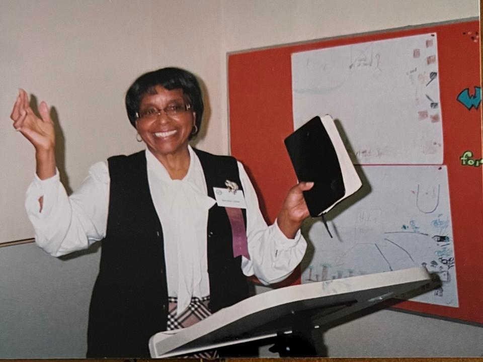 Following her retirement from the U.S. Postal Service in 1981, after 27 years of service, Bernice Laster, who arrived in Detroit in 1951 via train, was able to turn her full attention to serving her adopted community, particularly youths. Her service included teaching Sunday school and vacation Bible school at Hartford Memorial Church for 18 years. In recent years, Laster has touched the lives of youths through outreach she has performed with Boys & Girls Bible Clubs and Child Evangelism Fellowship.
(Credit: Leland Stein)