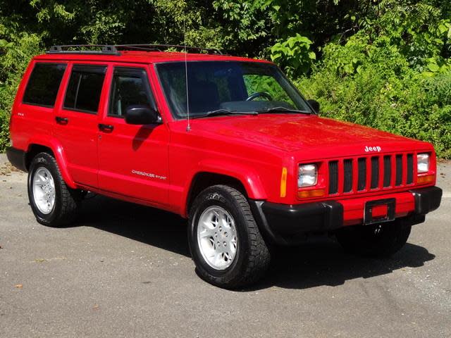 <p>It's wasn't exactly the first of its kind, but the Jeep Cherokee is arguably the vehicle that kicked off America's obsession with sport utility vehicles. <a href="https://rover.ebay.com/rover/1/711-53200-19255-0/1?icep_id=114&ipn=icep&toolid=20004&campid=5338477336&mpre=https%3A%2F%2Fwww.ebay.com%2Fitm%2F2001-Jeep-Cherokee-Sport-4WD-4X4-LEATHER-LIKE-NEW-TIRES-114K-Mls%2F223685251125%3Fhash%3Ditem3414ae1035%253Ag%253AnmkAAOSwJ5BdkARq%26LH_ItemCondition%3D3000%257C1000%257C2500" rel="nofollow noopener" target="_blank" data-ylk="slk:This 2001 Sport model;elm:context_link;itc:0;sec:content-canvas" class="link ">This 2001 Sport model</a> is powered by the legendarily indestructible 4.0-liter inline-six-cylinder engine, hooked up to a four-speed automatic transmission that routes 190 horsepower to all four wheels through a heavy-duty 4x4 transfer case. Red isn't my favorite color for an XJ, but this one looks pretty good in the fiery hue along with a grayish leather interior. The engine bay and undercarriage look good, and 115,000 miles on the odometer means this XJ ought to have plenty of useful life left to give.</p> <p>There are some downsides to an older XJ. They were extremely popular, but since production ended in 2001, spare parts aren't getting any easier to find. And the big inline six makes a good amount of power, but it's anything but fuel efficient. <strong>— Consumer Editor Jeremy Korzeniewski</strong></p>