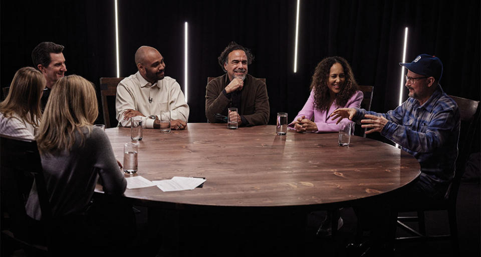 Clockwise from bottom: THR moderator Rebecca Keegan, Polley, Kosinski, Dillard, Inarritu, Prince-Bythewood and Field.