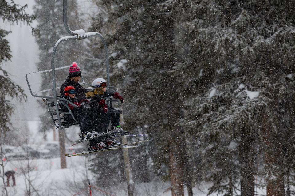 Skiers take the lift at Brighton Resort in Big Cottonwood Canyon on Saturday, Jan. 20, 2024. | Megan Nielsen, Deseret News