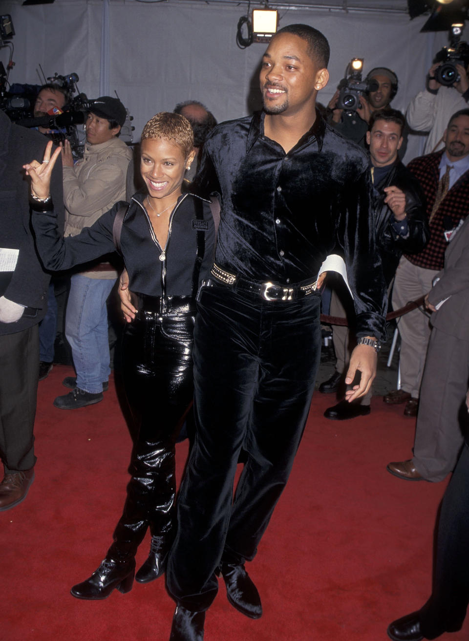 With&nbsp;Will Smith at the "Metro" premiere&nbsp;in Hollywood, CA on Jan. 15, 1997.&nbsp;