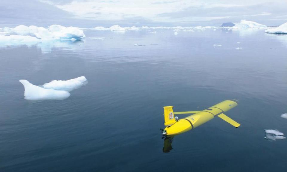 An artist’s impression of Boaty McBoatface in the Antarctic.