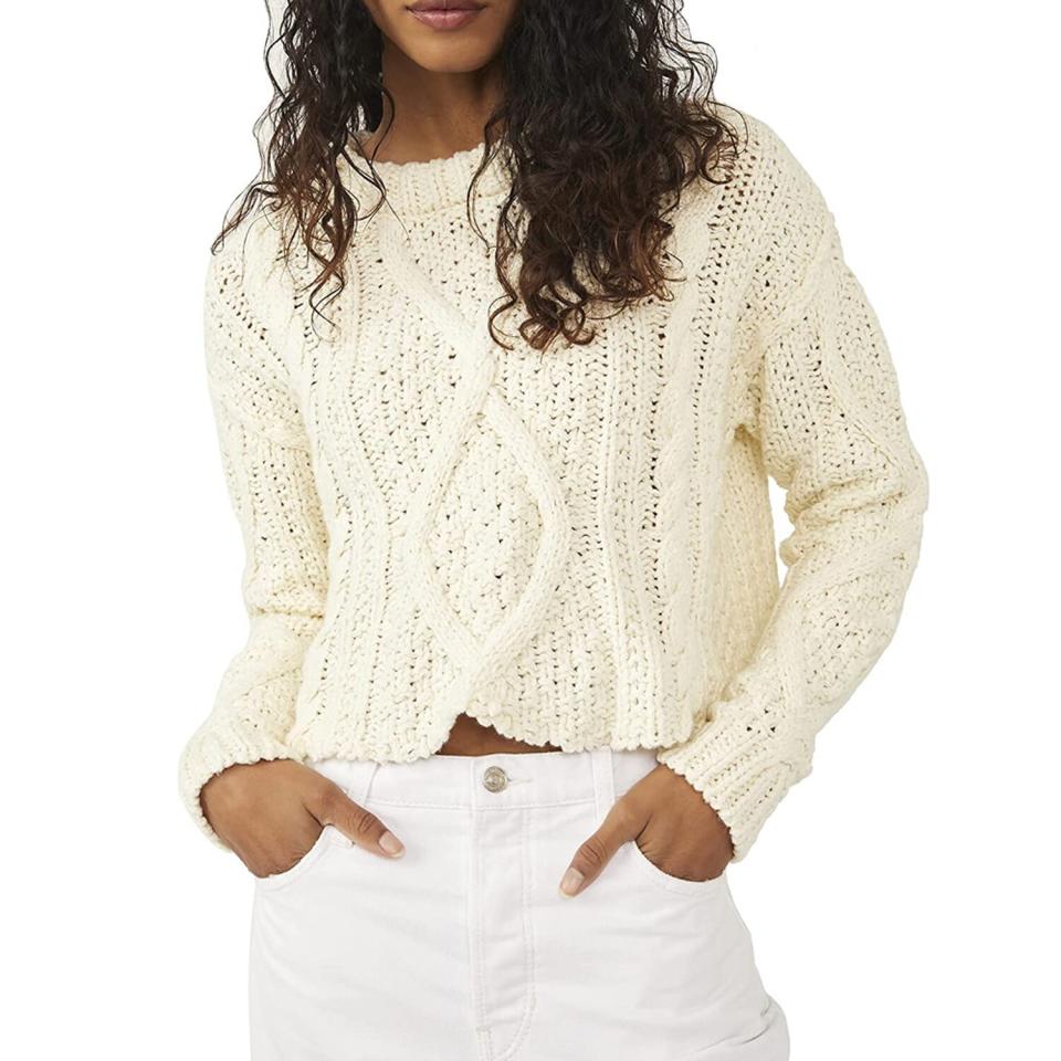 Free People Cutting Edge Cable Sweater