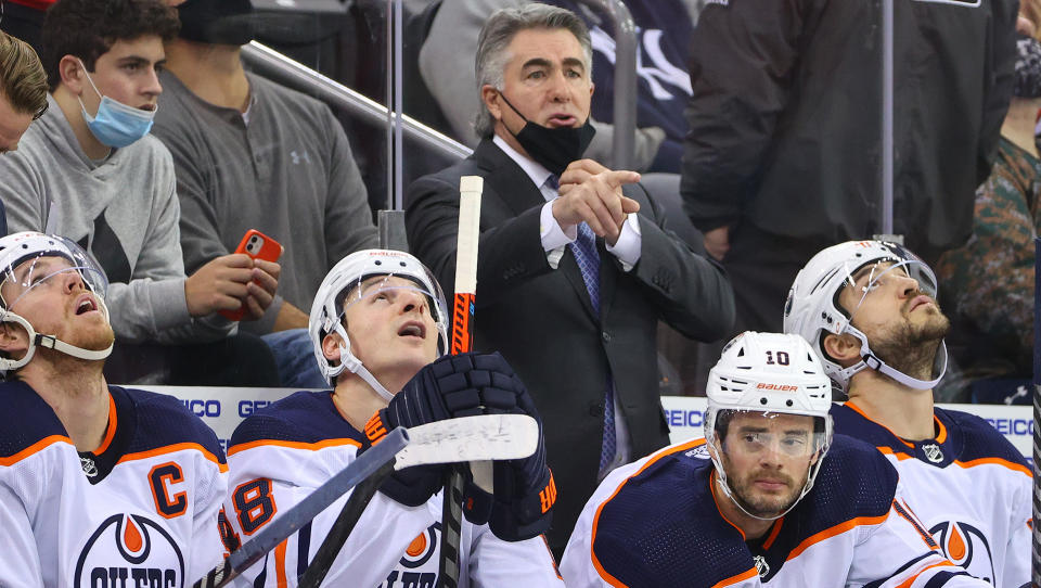 Dave Tippett is out as head coach of the Edmonton Oilers. (Photo by Rich Graessle/Icon Sportswire via Getty Images)