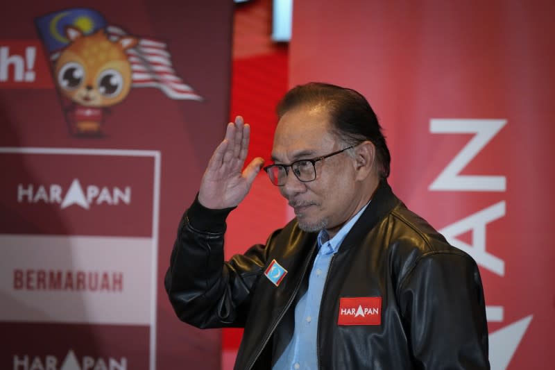 2022年11月，馬來西亞舉行國會大選，反對黨領導人安華（ Anwar Ibrahim）出任總理（首相）（AP）