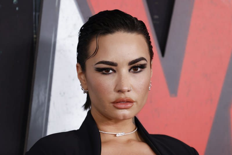 Demi Lovato released "Confident (Rock Version)," a song that will appear on her album "Revamped." File Photo by John Angelillo/UPI