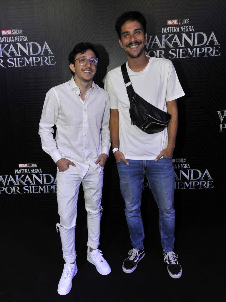 Rodrigo Noya y Bauti Lena, muy sonrientes