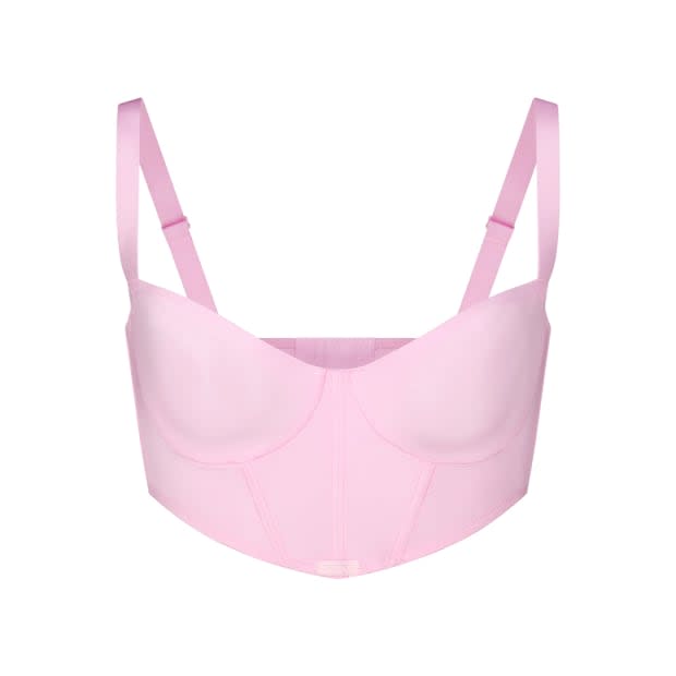 <p>Skims Logo Shine Balconette Corset Bra, $62, <a href="https://rstyle.me/+O2--gYcwBuRMHtoVtq6GPA" rel="nofollow noopener" target="_blank" data-ylk="slk:available here;elm:context_link;itc:0;sec:content-canvas" class="link ">available here</a> (sizes 32A-46F)</p>