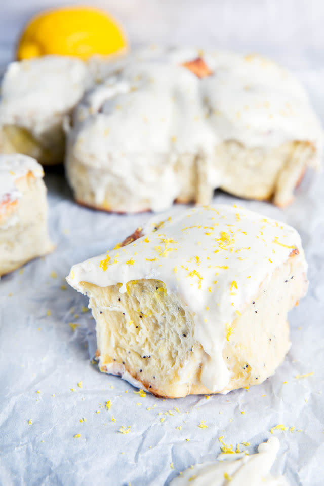 Lemon Poppy Seed Sticky Buns