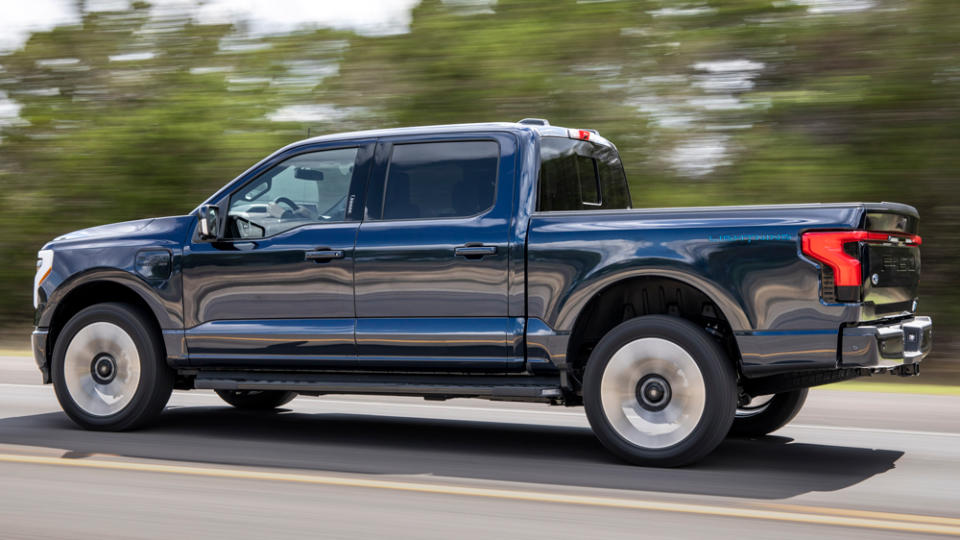 The Platinum version of the all-electric Ford F-150 Lightning. - Credit: Ford Motor Company