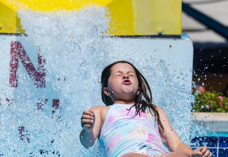 Roaring Springs uses city water that circulates through the water park all season.