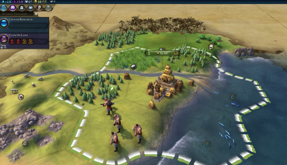 A typical scene from Sid Meier's Civilisation VI (Photograph: YouTube)