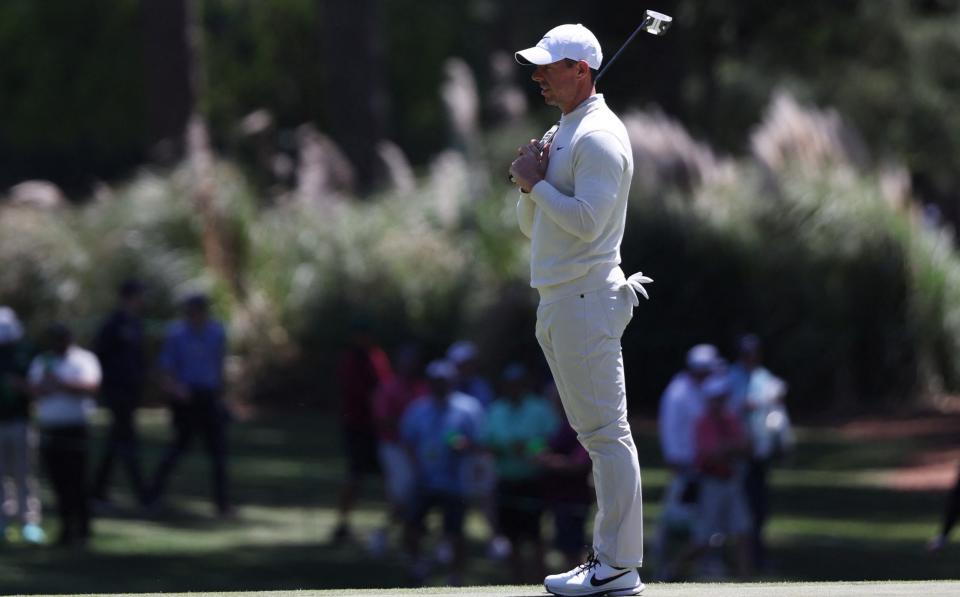 Northern Ireland's Rory McIlroy on the 3rd green during the second round