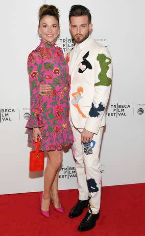 <p>Mike Coppola/Getty</p> Sutton Foster and Nico Tortorella at Tribeca TV: Younger in 2019