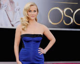 Reese Witherspoon arrives at the Oscars. (Credit: Getty)