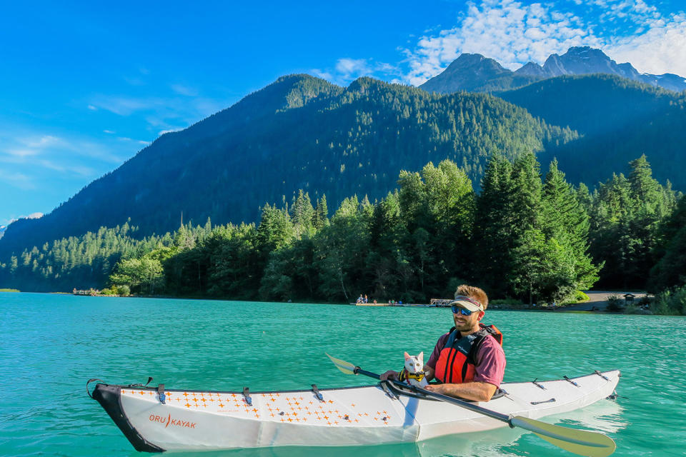 <p>Kayaking in North Cascades National Park, Washington. (Photo: Our Vie / Caters News) </p>