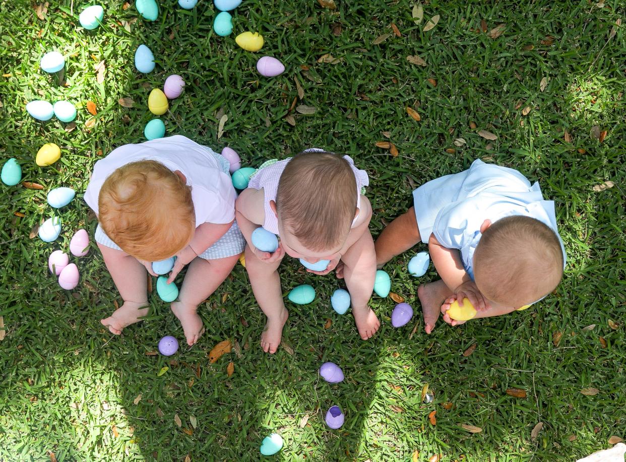 Babies, like the ones pictured here during the Preschool Story Time Peter Cottontail Day event at The Society of the Four Arts, have become a factor in the ongoing debate over the end of Roe v. Wade. .