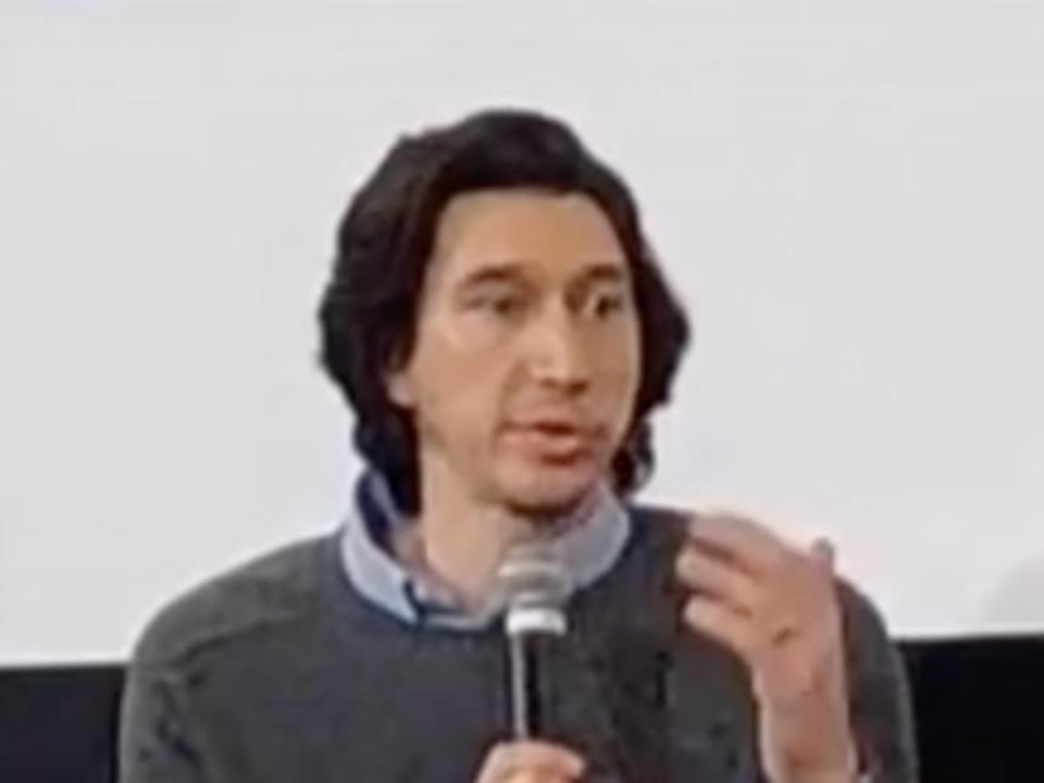 Adam Driver at the ‘Ferrari’ Q&A in Poland (Movie Shelter.YouTube)