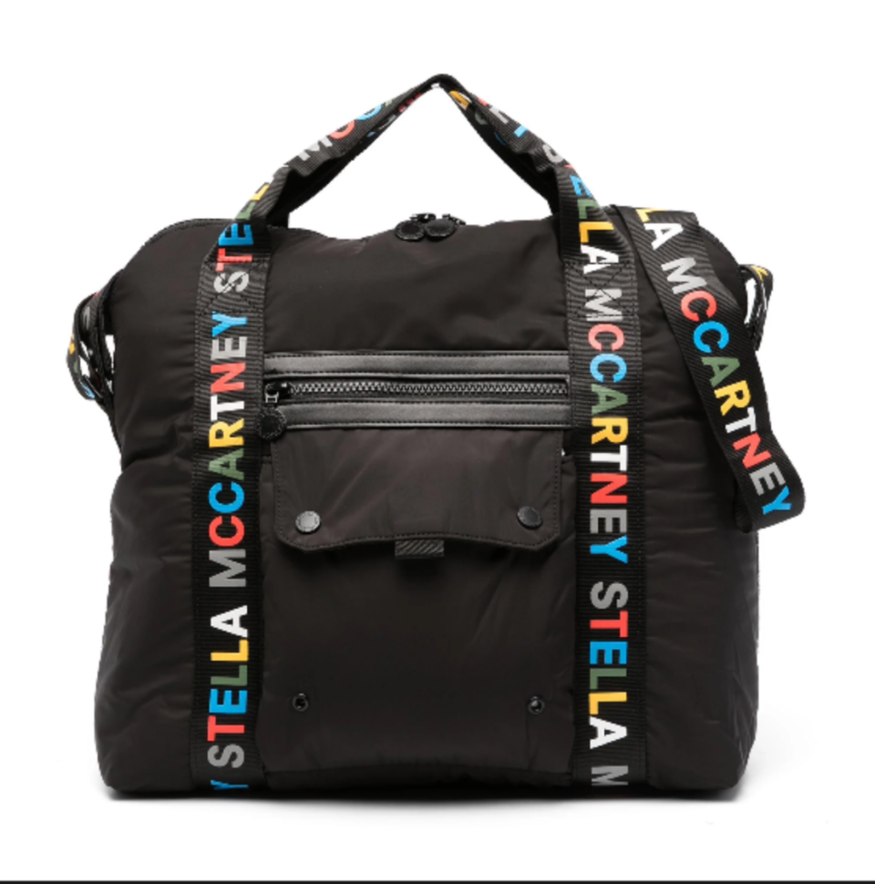 <p><a href="https://www.farfetch.com/shopping/kids/stella-mccartney-kids-logo-tape-changing-bag-item-21284865.aspx" rel="nofollow noopener" target="_blank" data-ylk="slk:Shop Now;elm:context_link;itc:0;sec:content-canvas" class="link ">Shop Now</a></p><p>Logo-Tape Changing Bag</p><p>farfetch.com</p><p>$336.00</p><span class="copyright">farfetch.com</span>